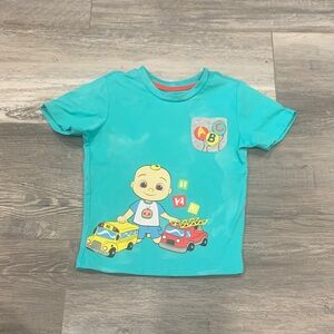 Coco melon Kids' Aqua Graphic T-Shirt
